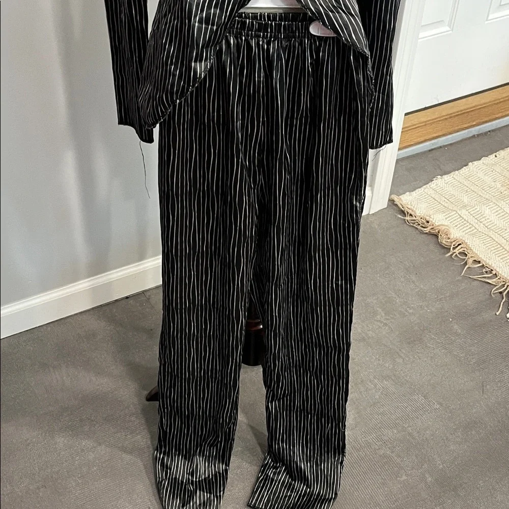 Jack Skeleton Suit Striped Halloween Costume Small